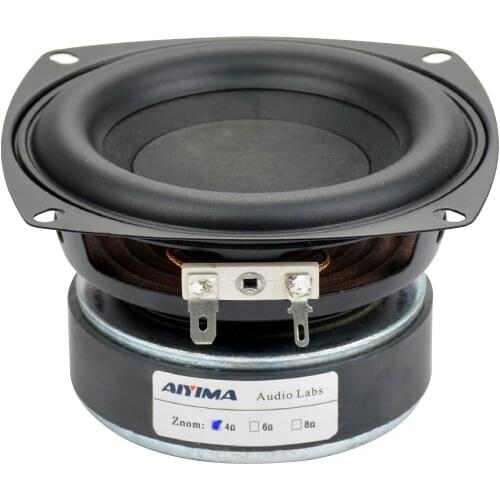 AIYIMA 1PC 4 inch Hi-Fi 8ohm / 4ohm Subwoofer Speaker Audio Super Bass Woofer Loudspeaker 40W High Power Speakers