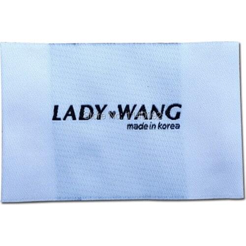 Free shipping clothing woven labels/big size collar labels/garment t-shirt jacket embroidered tags/brand printing 1000 pcs a lot