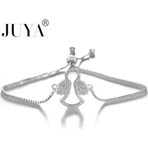 Bracciali donna Top Quality AAA Zirconia Angel Charm Bracelet Women Jewelry Party Wedding Gift bracciale 2 Styles Chains Design