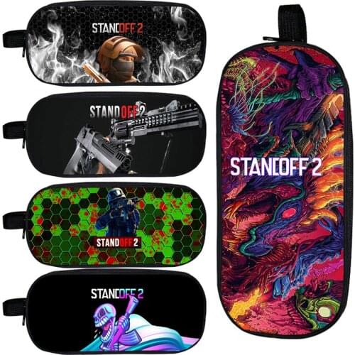 3D Standoff 2 Makeup Bag Cosmetic Bag Pencil Case Shooting Game Storage School Supplies Stationery Zipper Anime Pouch