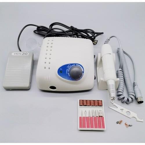65W 35000RPM Electric Nail Drill Machine Strong 210 Marathon H20N 30K Handle Manicure Pedicure Nail File Bit Nail Art Equipment
