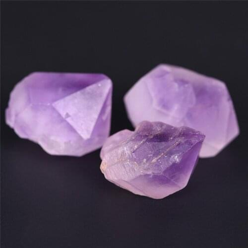 Natural Amethyst Skeletal Quartz Point Crystal Cluster Healing Specimen Stone
