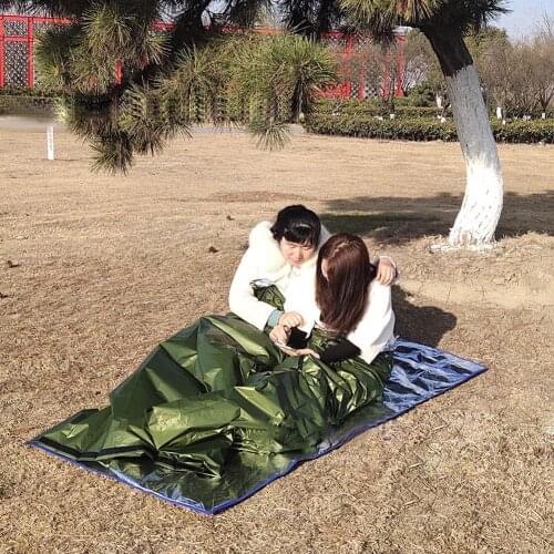 Outdoor Emergency Survival Sleeping Bag Reusable Blanket Blanket Hiking Warm Survival Keep Bag Rescue Thermal Camping V8O5