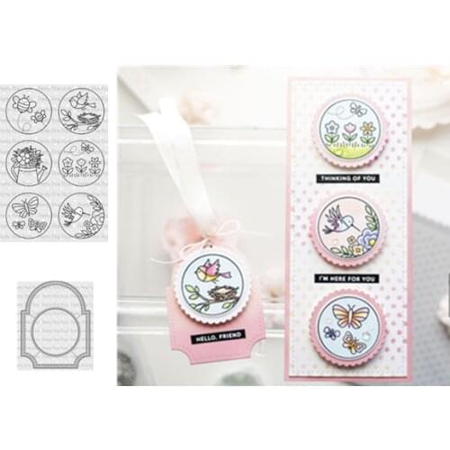 Bird Transparent Clear Stamps and dies for DIY Scrapbooking/Card Making/Kids Christmas Fun Decoration Supplies