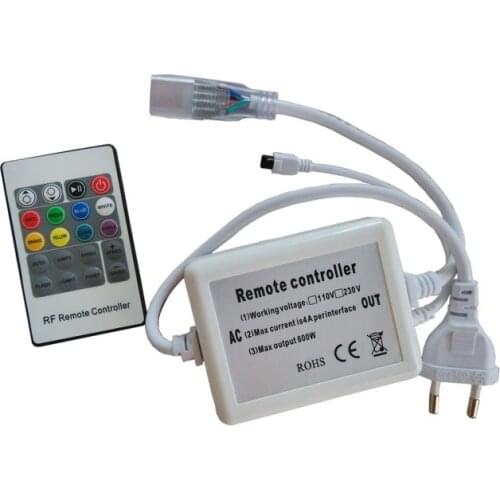 LED Strip control AC110V AC230V 20Keys 220V RGB led controller High Voltage remote Controller