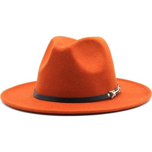 Fedora hats mens hats ladies felt jazz top belt accessories Panama shallow fedora hats шляпаженская