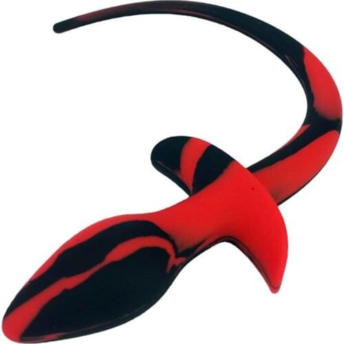 Silicone Dog Tail Anal Toys G-spot Stimulator Butt Plug Expander Adult Sex Toy