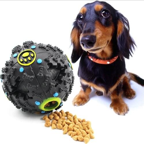 Dog toys Monster Squeak Pet Food Dispenser Dog Toys Ball For Kids Pitbull Golden Retriever Popular Toy Animals interactive game