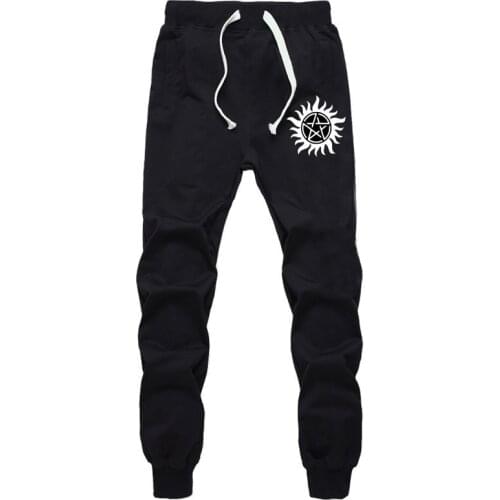 Students Casual Pants Summer Fashion Sports Breathable Pants Anime Supernatural Print Long Pants