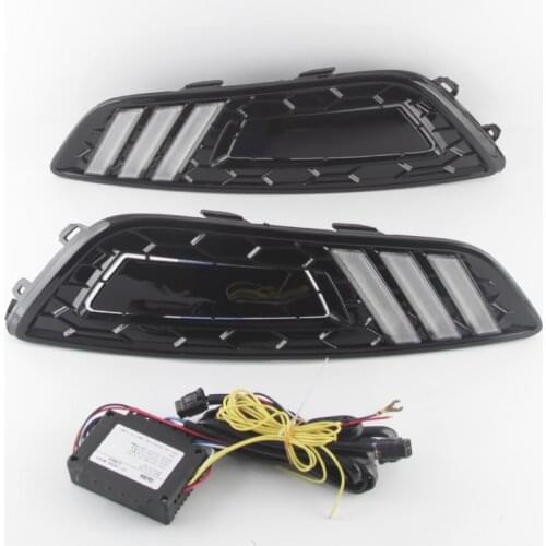 LED DRL Daytime Running Light for Ford Focus 2015 -2016 TURN SIGNAL LAMP Car accessories