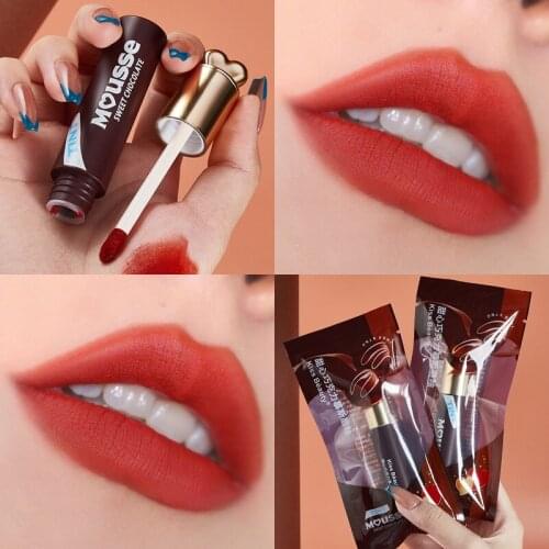 Mist Velvet Lip Glaze Velvet Air Texture Waterproof No Fading Lip Glaze Lipstick Lip Gloss Makeup Lip Tint Pen Makeup TSLM1