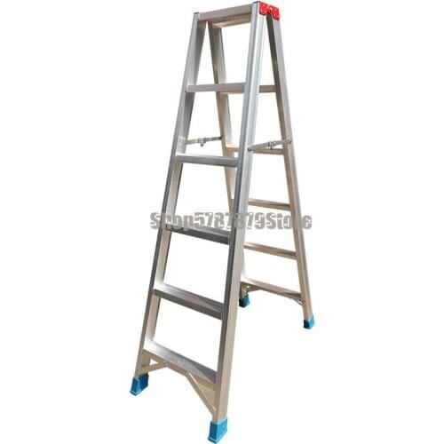 Thickened Miter Ladder Portable Folding High-grade Aluminum Alloy Ladder Lift Widening Welding Ladder Long Ladder Engineering La