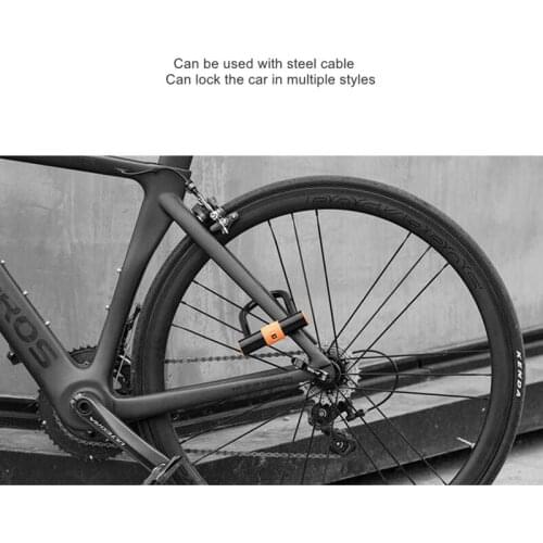 Protective Biking Bicycle Steel Mini U Lock Lock with Keys for Scooter Bike Anti-theft Safety Portable Sports Accessories