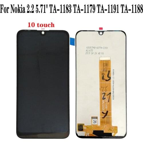 Shyueda For Nokia 2.2 5.71" TA-1183 TA-1179 TA-1191 TA-1188 LCD Display Touch Screen Digitizer