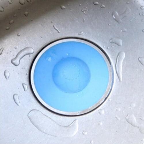 1pc Silicone Sink Drain Filter Bathtub Shower Drain Hole Filter Trap Sink Strainer for Kitchen Bathroom Toilet