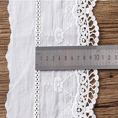 Cotton Lace Clothing Accessories Dentelle Mariage, Wedding Dress Embellishments, DIY Handmade Doll Accessories Width 15cm
