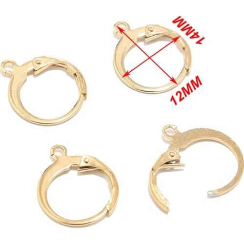 20Pcs/lot Stainless Steel Ear Wires Hoop Earring Hooks For DIY earring Findings Components Making