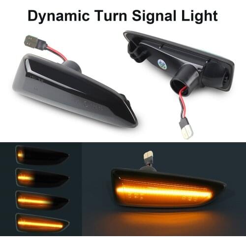 2X Dynamic LED Side Marker Turn Signal Light For Buick Regal Opel Astra J K Zafira Tourer C Grandland X Crossland X Insignia B