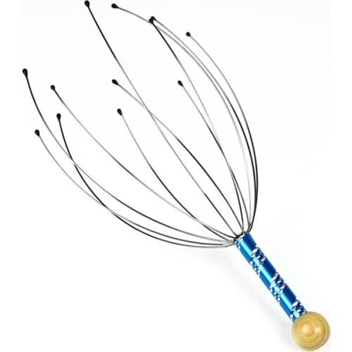 Anti-Stress Head Massage Octopus Shape Head Scalp Neck Stress Release Equipment Relief Head Pain Body Head Massage Care Tools