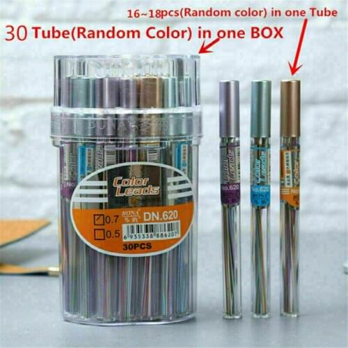 1 Tube Automatic Mechanical Pencil Refill Color Lead School Stationery 0.7mm