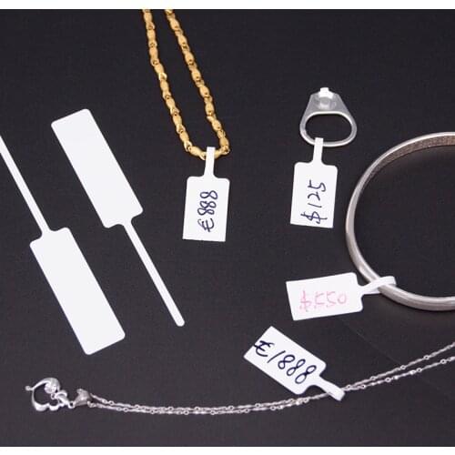 1000pcs Jewelry Price Tag Stickers Necklace Ring Jewelry Labels Stickers Blank Paper Bracelet Display Tags Stickers Wholesale