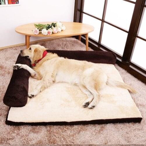 Large Pet Dog Bed Warm Kennel Sleeping Pet House Pillow Bed Removable Pet Nest Supplies Fully Removable And Washable Pet Mat