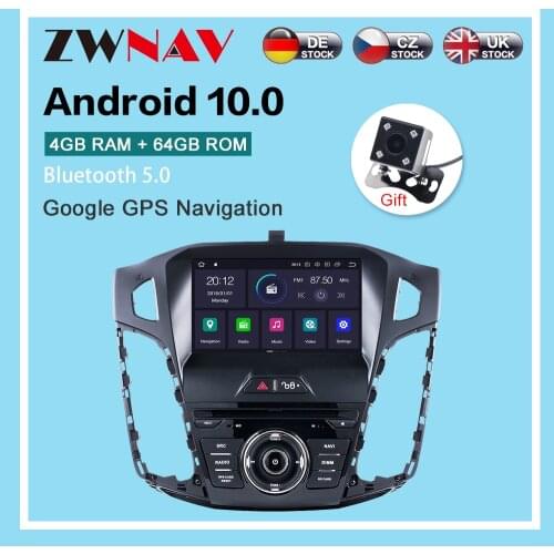 Carplay Android 10.0 Car GPS Navigation For Ford focus 2012-2018 Autostereo headunit Multimedia player Car radio tape recorder