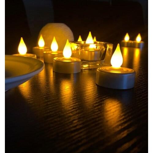 Electric candles LED Tea Light Candles Flame Flashing Battery-Powered Candles Home Bedrrom Party Wedding festival Decorations
