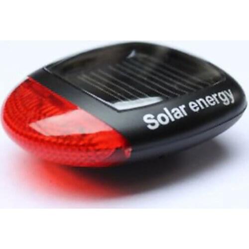 XC-909 2xRed LED Solar Energy Bicycle Tail Lamp Bicycle Warming Lamp LED Flash Light