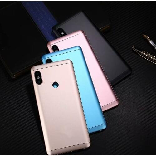 Housing For Xiaomi Redmi Note 5 / Note5 Pro Metal Battery Cover Repair Replace Back Door Rear Case + Logo Button Camera