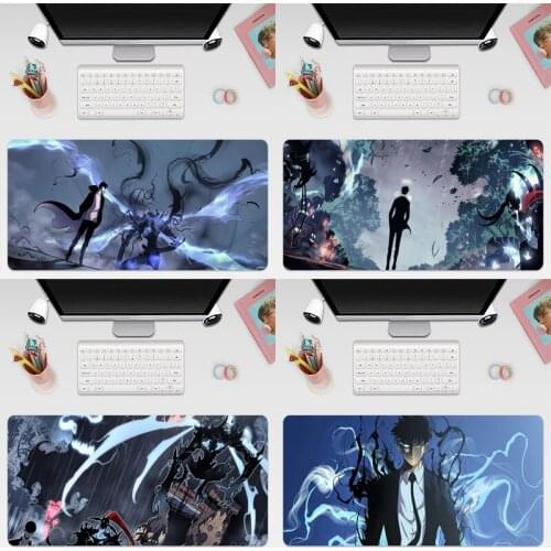 Solo Leveling Sung Jin Woo Large Keyboard Cover Non-Slip Rubber Base Computer Carpet Desk Mat PC Game Mouse Pad