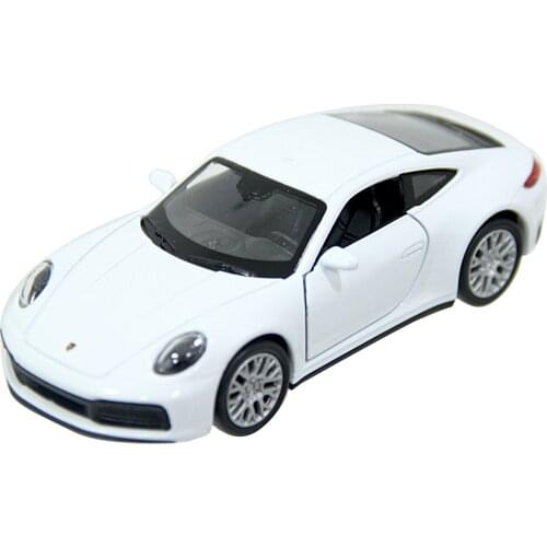 Welly 1:38 Porsche 911 Carrera 4S Colorful Check Drop Car