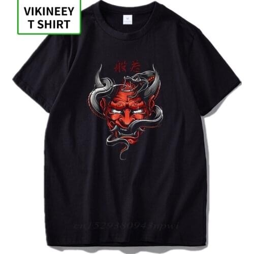 Cool Men T shirt EU Size Hannya Japanese Jealousy And Resentment Symbol Harajuku Adult Summer Fashion Streetwear Cotton Fabric