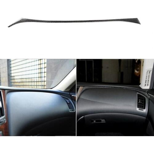 Dashboard Strip Cover Waterproof Anti-scratch Left Right Hand Drive Black Right Instrument Strip Trim for Infiniti Q50 2014-2020