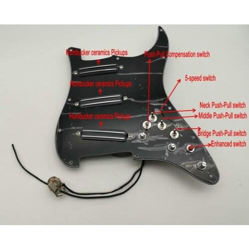 Multifunction Guitar Pickups humbucker Hot track SSS Guitar Wiring Harness Push-Pull Pots Fits ST