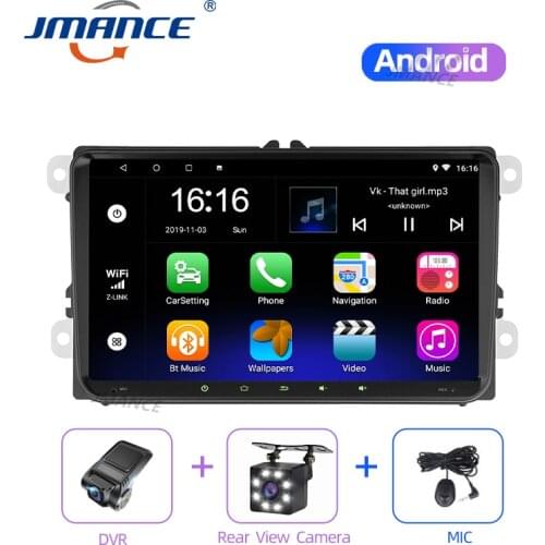 JMANCE 9 Inch 2 Din Android 8.1 Car Radio Multimedia Player GPS Stereo Navigation For VW SAGITAR/JETTA/MAGOTAN V6/TOURAN/SHARAN