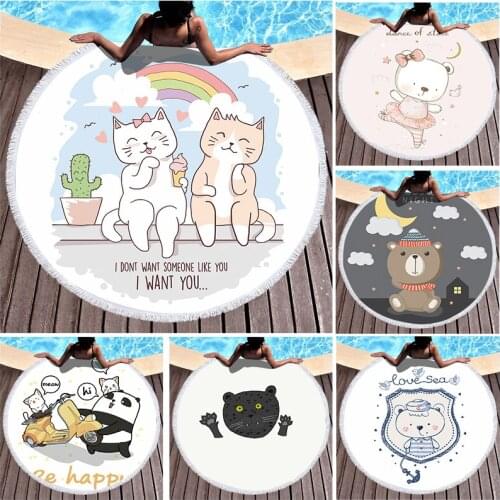 Cartoon panda animal Beach towel large beach towels towel microfiber towel Beach mat Bath towel Towel beach Beach cover up spa