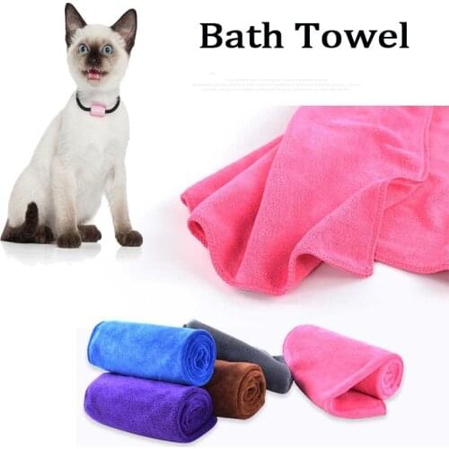 Soft Pet Towel Strong Water Absorption Dog Bath Towel Superfine Nanofiber Material Cats Bath Towels Quick-drying Large Pet Towel