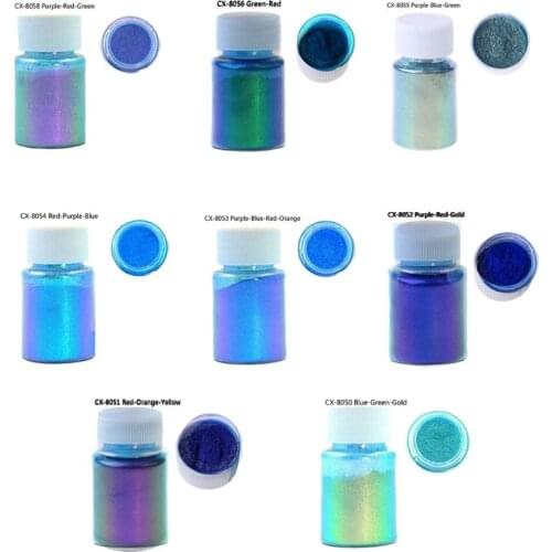 2021 New Mirror Chameleons Resin Pigment Pearlescent Epoxy Resin Magic Discolor Powder