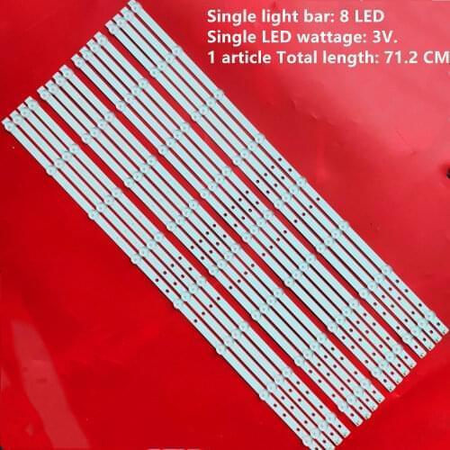One set=16pieces for led backlight KDL-65W850 650TV02 V3 CX-65S03E01-2B762-0A-565-3850 CX-65S03E01-2B753-0-A-5CN-3182-V 8 lamps