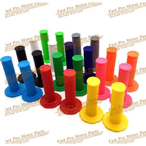 PIT PRO RACING Handle Grips Anti-slip particles Grip Handlebar Grip Universal Motorcycle Motocross Dirt Pit Bike Red Orange Blue