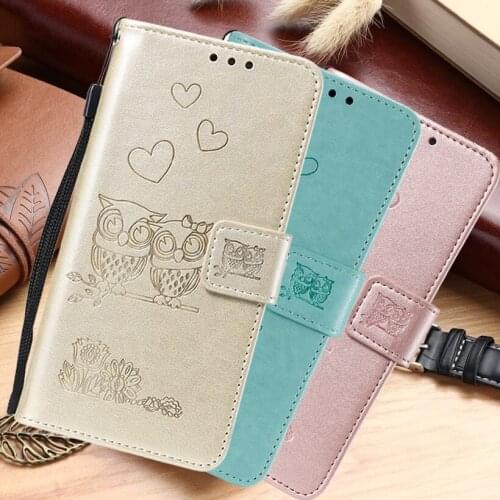 Lovely Owl Flip Leather Cover For Huawei Honor 8A 8X 9X 20 7C 7A Pro P20 P30 P40 Lite Y9S Y6S Y7 Y6 2019 AUM-L41 L29 Wallet Case