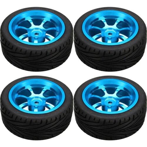 4Pcs 14th RC Car Large Size Tire Model Car Accessory fits Wltoys 144001