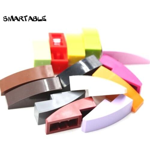 Smartable Slope Curved 3x1 No Studs Building Blocks MOC Parts Toys For Kids DIY Model Compatible Major Brands 50950 80pcs/lot