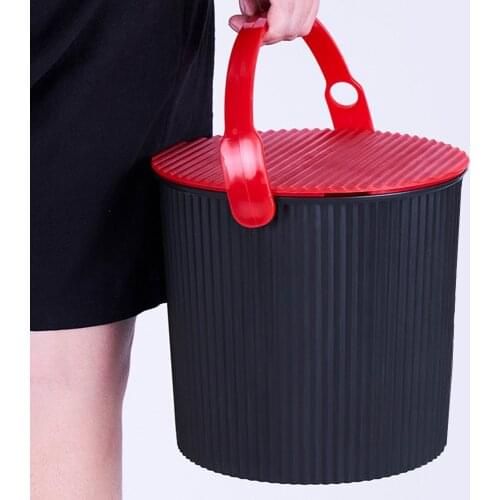 Thicken Outdoor Folding Fishing Bucket Live Fish Box Car Wash Bathroom Kitchen Bucket Fishing Bait Buckets Tackle Tools X449G