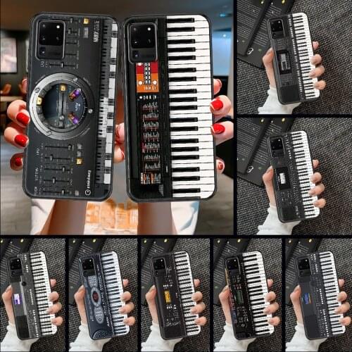 Vintage Piano Phone case For Samsung Galaxy Note 4 8 9 10 20 S8 S9 S10 S10E S20 Plus UITRA Ultra black pretty Etui fashion prime