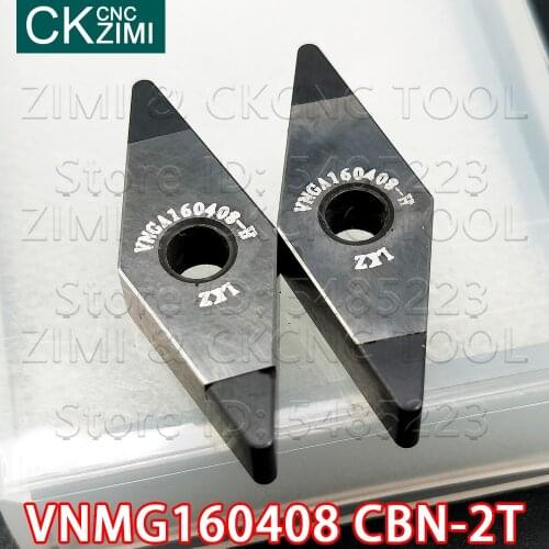 VNMG160408 CBN 2T diamond blade High hardness 2 angle cubic boron nitride CNC External turning tools holder lathe VNMG for steel