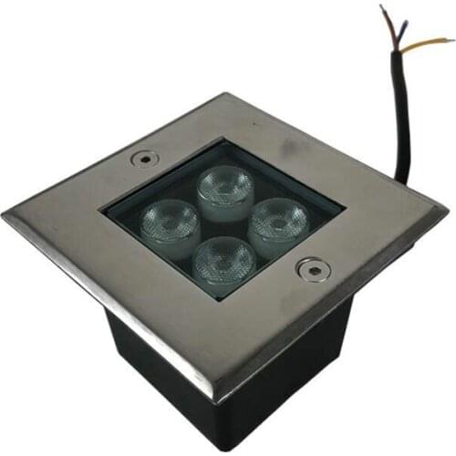 Waterproof IP68 3W 4W LED garden buried AC110v 220v Outdoor Recessed Deck Light Underground Lamp Sidewalk Lighting DC12V