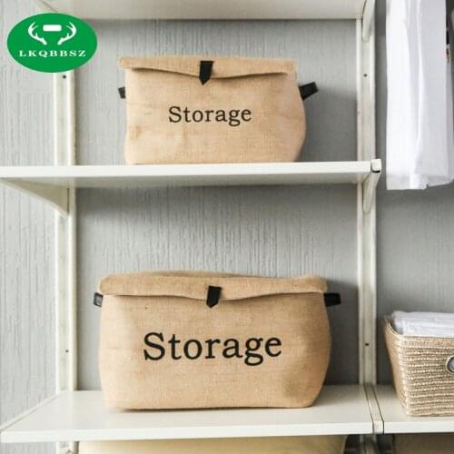 Clothes Storage Box Toy organizer box portable waterproof household sundries Folding box Clothes storage box pouch cable