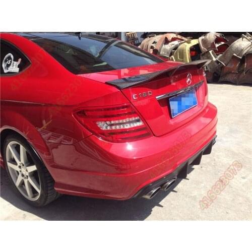 Fit for Mercedes-Benz C63 AMG W204 C180 C200 C260 C280 C300 carbon fiber rear spoiler rear wing